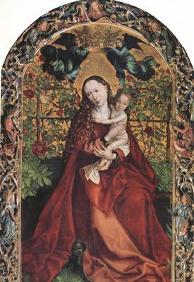 Martin Schongauer The Madonna of the Rose Garden (nn03) oil painting image